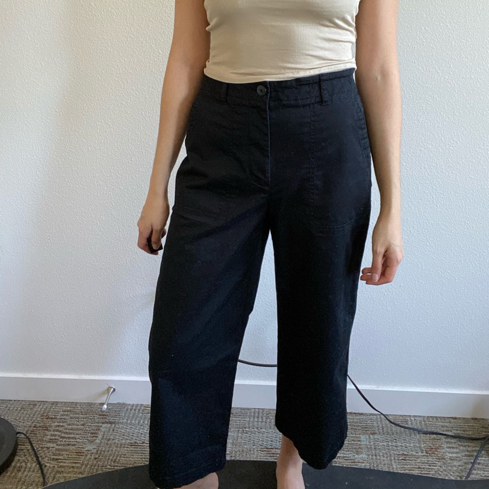 Aritzia Sunday’s Best Black wide leg pant